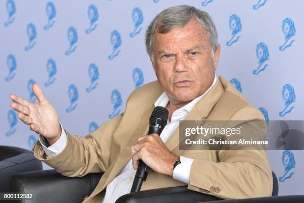 Sir Martin Sorrell attends the Cannes Lions Festival 2017 on June 23, 2017 in Cannes, France.