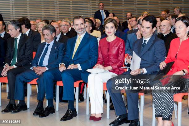 King Felipe VI of Spain and Queen Letizia of Spain attend the Inaugurate Botin Center on June 23, 2017 in Santander, Spain.