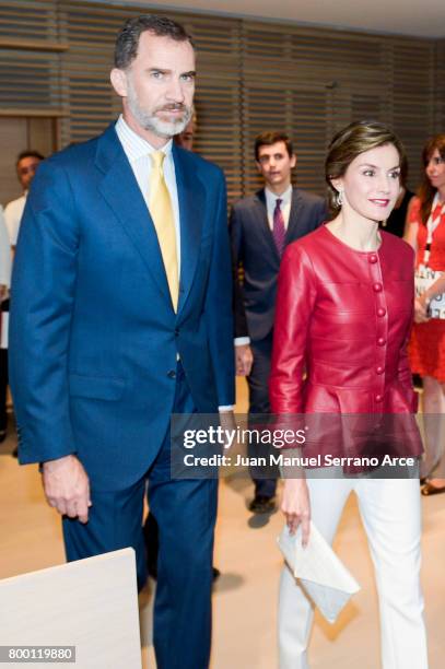 King Felipe VI of Spain and Queen Letizia of Spain attend the Inaugurate Botin Center on June 23, 2017 in Santander, Spain.