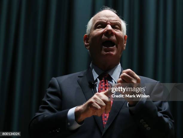 Sen. Ben Cardin speaks to constituents and medical professionals about health care during a town hall meeting at the Medstar Franklin Square...