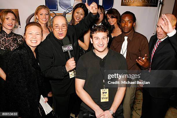 Producer Robert King, jewelry designer Linda Kim and guests pose at the 18th Annual Night of the Stars on February 24, 2008 in Los Angeles, CA.