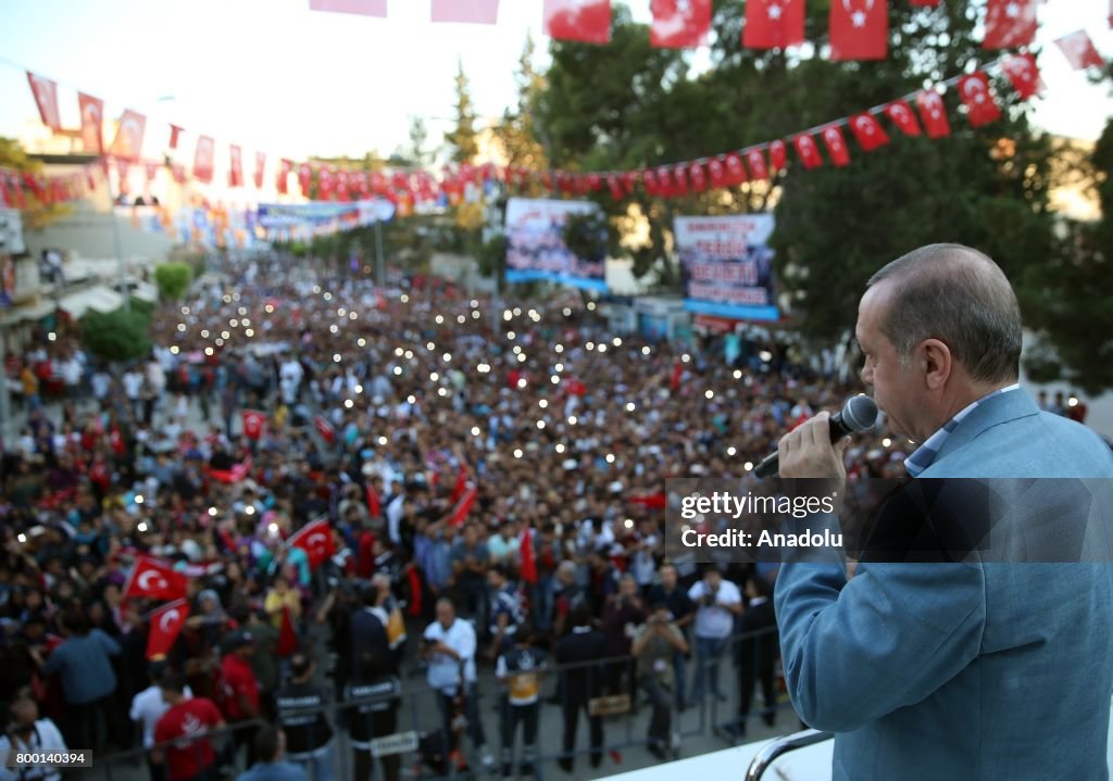 President of Turkey Erdogan in Turkey's Sanliurfa