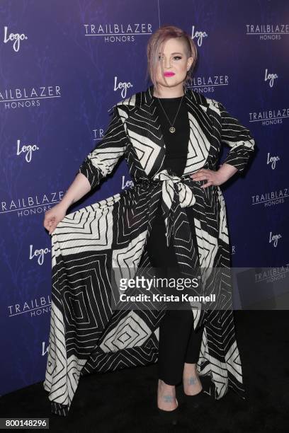 Kelly Osbourne attends Logo's 2017 Trailblazer Honors at The Cathedral Church of St. John the Divine on June 22, 2017 in New York City.