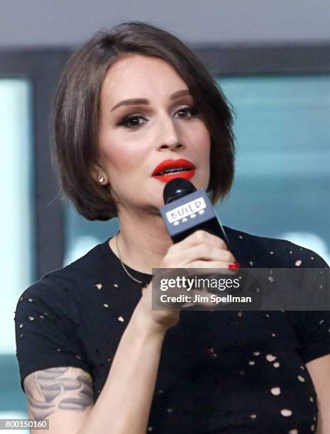 Writer Our Lady J attends Build to discuss "Transparent" at Build Studio on June 23, 2017 in New York City.