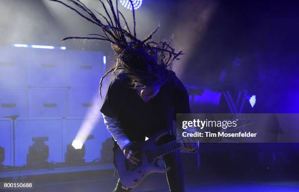 James Shaffer of Korn performs during "The Serenity of Summer Tour" at Shoreline Amphitheatre on June 22, 2017 in Mountain View, California.