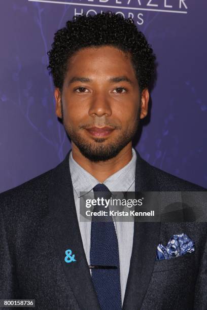 Jussie Smollett attend Logo's 2017 Trailblazer Honors at The Cathedral Church of St. John the Divine on June 22, 2017 in New York City. (Photo by...