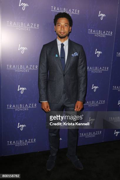 Jussie Smollett attend Logo's 2017 Trailblazer Honors at The Cathedral Church of St. John the Divine on June 22, 2017 in New York City. (Photo by...