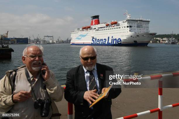 Stena Spirit ferry is seen in Gdynia, Poland on 23 June 2017 Due to the growing demand for freight transport Stena Line introduces the fourth ferry...