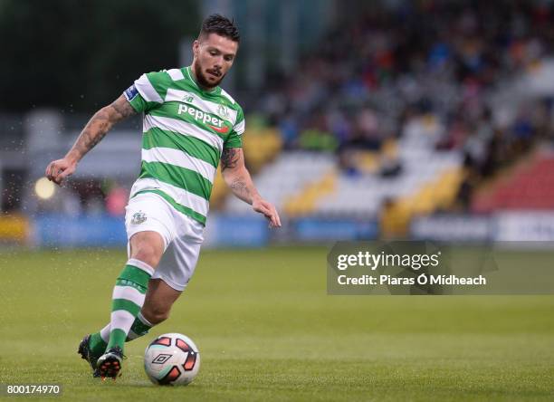 Dublin , Ireland - 23 June 2017; Brandon Miele of Shamrock Rovers during the SSE Airtricity League Premier Division match between Shamrock Rovers and...