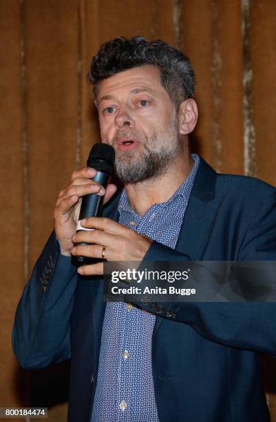 Actor Andy Serkis attends the 'Planet der Affen: Survival' special screening at Astor Film Lounge on June 23, 2017 in Berlin, Germany.