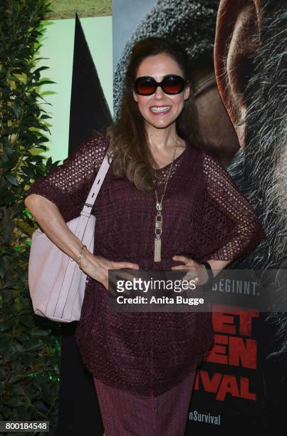 Anastasia Zampounidis attends the 'Planet der Affen: Survival' special screening at Astor Film Lounge on June 23, 2017 in Berlin, Germany.