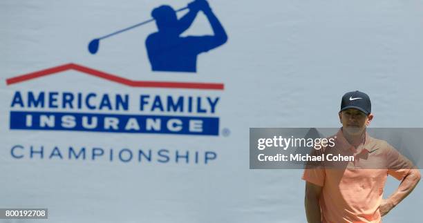 Brian Henninger looks on during the first round of the American Family Insurance Championship held at University Ridge Golf Course on June 23, 2017...