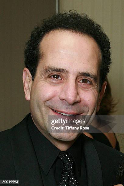 Actor Tony Shalhoub poses at the 18th Annual Night of 100 Stars on February 24, 2008 in Beverly Hills, California.