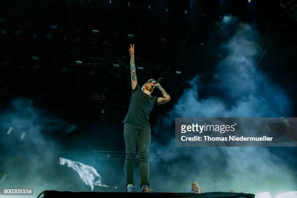 Casper performs during the first day of the Southside Festival on June 23, 2017 in Neuhausen, Germany.