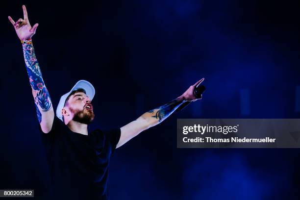 Casper performs during the first day of the Southside Festival on June 23, 2017 in Neuhausen, Germany.