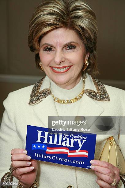 Gloria Alred poses at the 18th Annual Night of 100 Stars on February 24, 2008 in Beverly Hills, California.