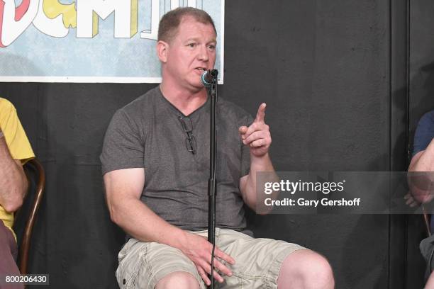 Ian Roberts performs on stage during the 19th Annual Del Close Improv Comedy Marathon Press Conference at Upright Citizens Brigade Theatre on June...