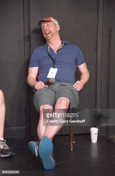 Matt Walsh performs on stage during the 19th Annual Del Close Improv Comedy Marathon Press Conference at Upright Citizens Brigade Theatre on June 23,...