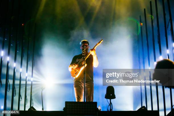 Joe Newman of Alt-J performs during the first day of the Southside festival on June 23, 2017 in Neuhausen, Germany.