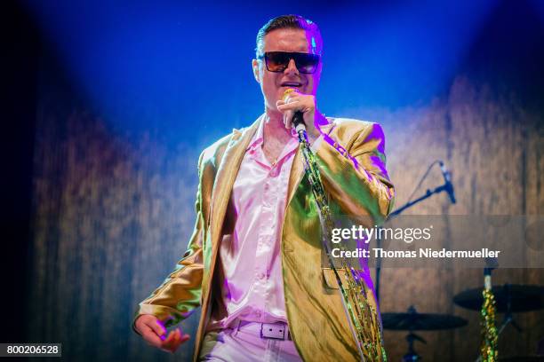 Spike Slawson of Me First and the Gimme Gimmes performs during the first day of the Southside festival on June 23, 2017 in Neuhausen, Germany.