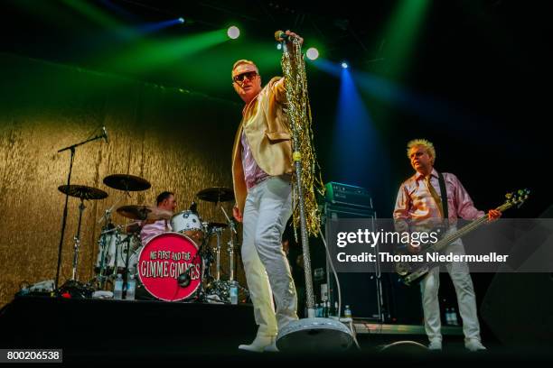 Spike Slawson of Me First and the Gimme Gimmes performs during the first day of the Southside festival on June 23, 2017 in Neuhausen, Germany.