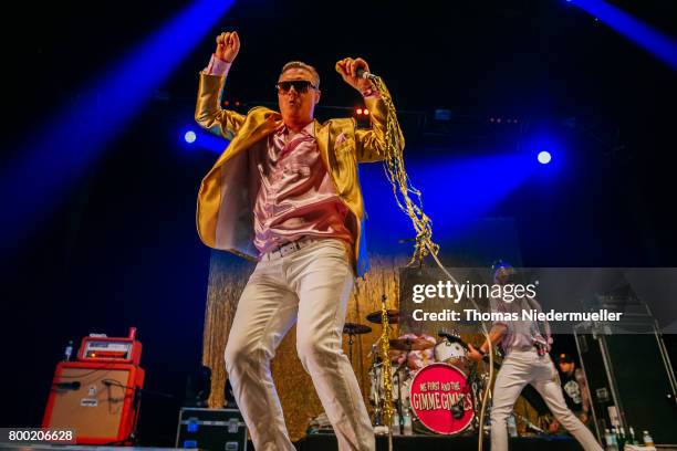 Spike Slawson of Me First and the Gimme Gimmes performs during the first day of the Southside festival on June 23, 2017 in Neuhausen, Germany.