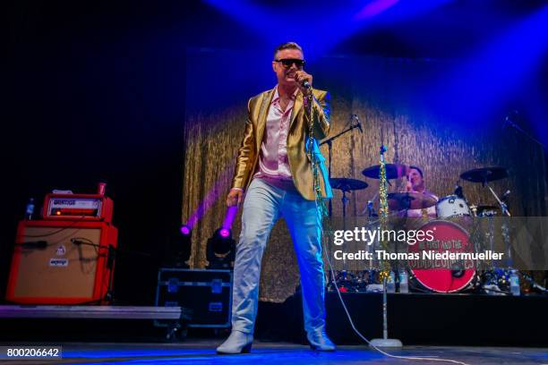 Spike Slawson of Me First and the Gimme Gimmes performs during the first day of the Southside festival on June 23, 2017 in Neuhausen, Germany.