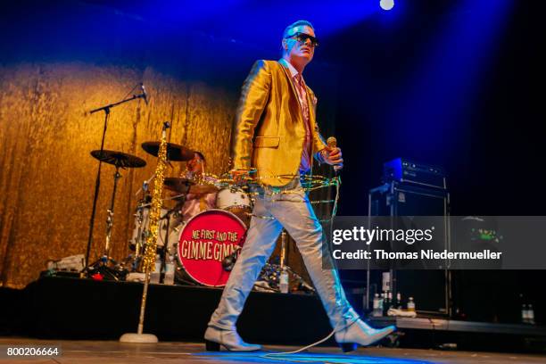 Spike Slawson of Me First and the Gimme Gimmes performs during the first day of the Southside festival on June 23, 2017 in Neuhausen, Germany.