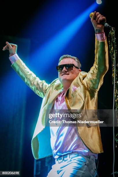 Spike Slawson of Me First and the Gimme Gimmes performs during the first day of the Southside festival on June 23, 2017 in Neuhausen, Germany.