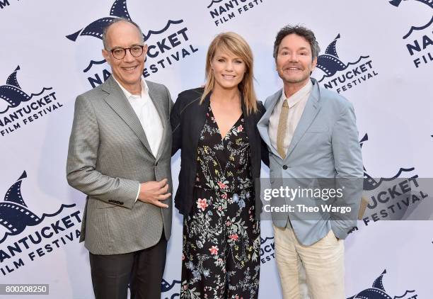 David Crane, Kathleen Rose Perkins and Jeffrey Klarik attend the Screenwriters Tribute during the 2017 Nantucket Film Festival - Day 3 on June 23,...