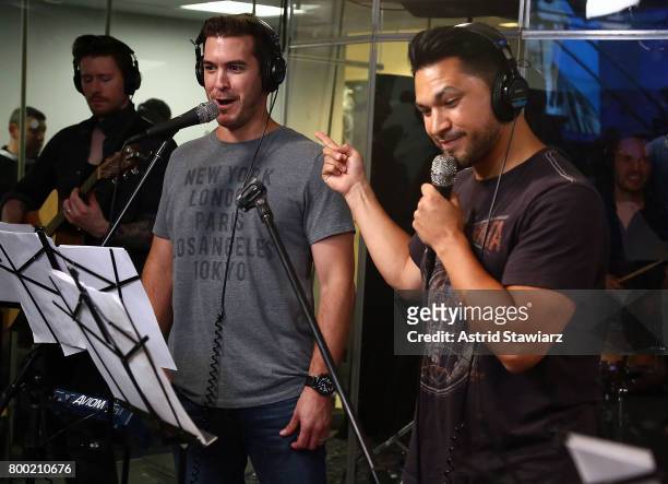 SiriusXM hosts Rich Davis and Steve Covino perform cover songs during DudeBro Convention 2017 at SiriusXM Studios on June 23, 2017 in New York City.