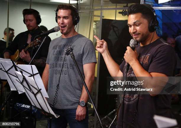 SiriusXM hosts Rich Davis and Steve Covino perform cover songs during DudeBro Convention 2017 at SiriusXM Studios on June 23, 2017 in New York City.