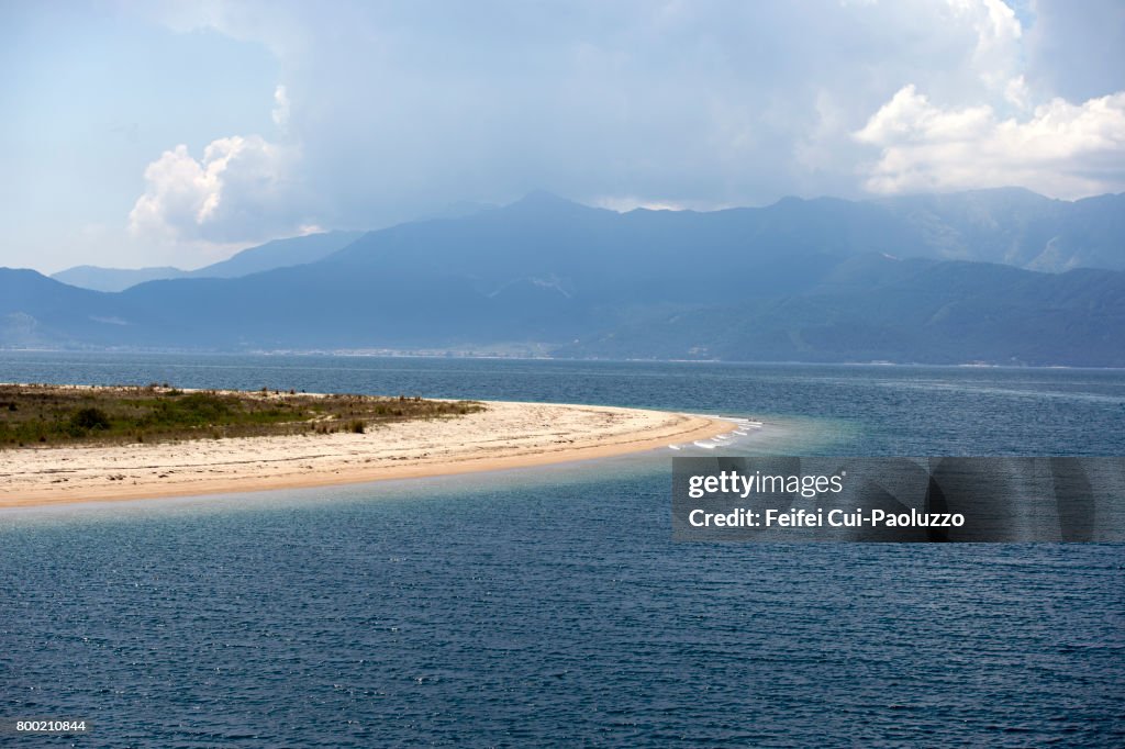 A stretch of sand at Keramoti, Kavala regional unit, East Macedonia and Thrace, Northern Greece