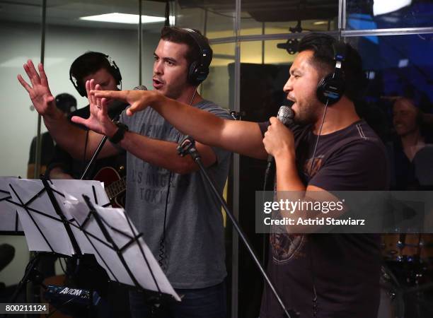 SiriusXM hosts Rich Davis and Steve Covino perform cover songs during DudeBro Convention 2017 at SiriusXM Studios on June 23, 2017 in New York City.