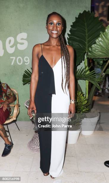 Issa Rae attends the 20th Anniversary Celebration of HBO x ABFF at The Betsy Hotel on June 17, 2017 in Miami, Florida.