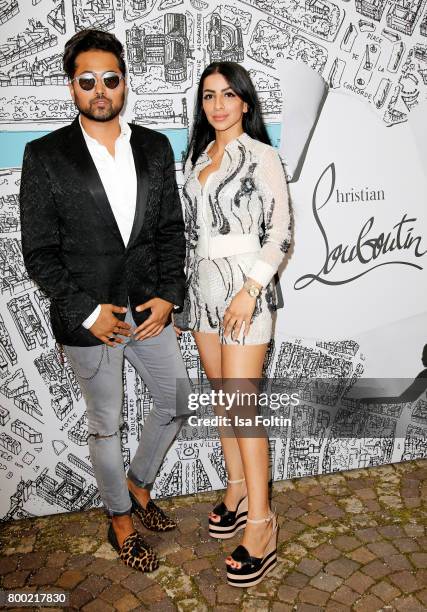 Stylist Samuel Sohebi and Nina El-Masoudi during the Christian Louboutin Store Opening on June 23, 2017 in Munich, Germany.