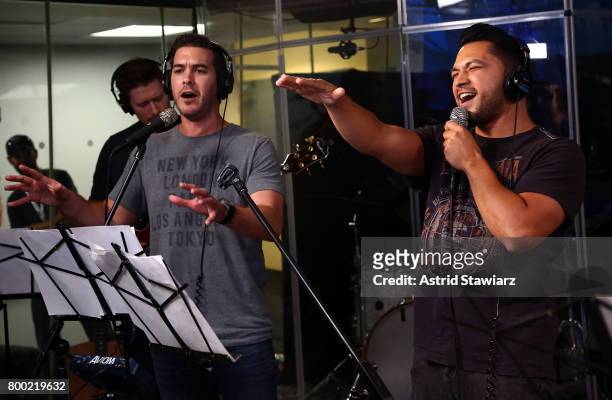 SiriusXM hosts Rich Davis and Steve Covino perform cover songs during DudeBro Convention 2017 at SiriusXM Studios on June 23, 2017 in New York City.
