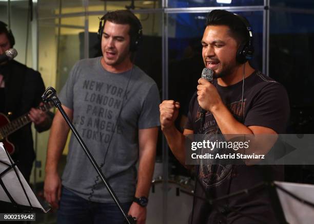 SiriusXM hosts Rich Davis and Steve Covino perform cover songs during DudeBro Convention 2017 at SiriusXM Studios on June 23, 2017 in New York City.