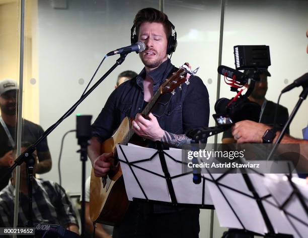 Handsome Gabe performs during DudeBro Convention 2017 at SiriusXM Studios on June 23, 2017 in New York City.