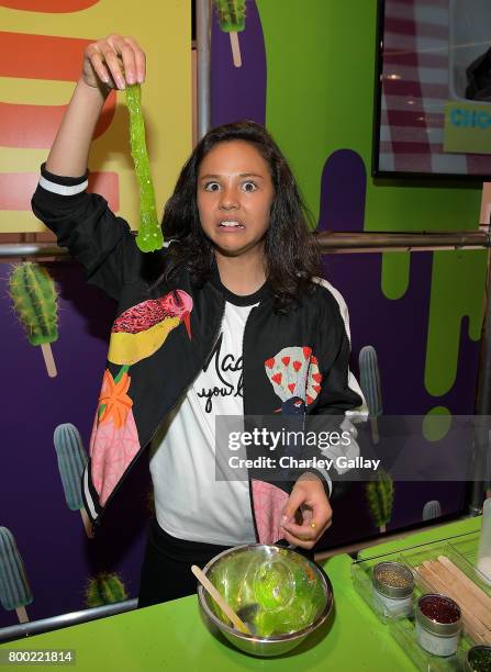 Nickelodeon Star Breanna Yde attends the Nickelodeon Booth at VidCon 2017 at the Anaheim Convention Center on June 23, 2017 in Anaheim, California.