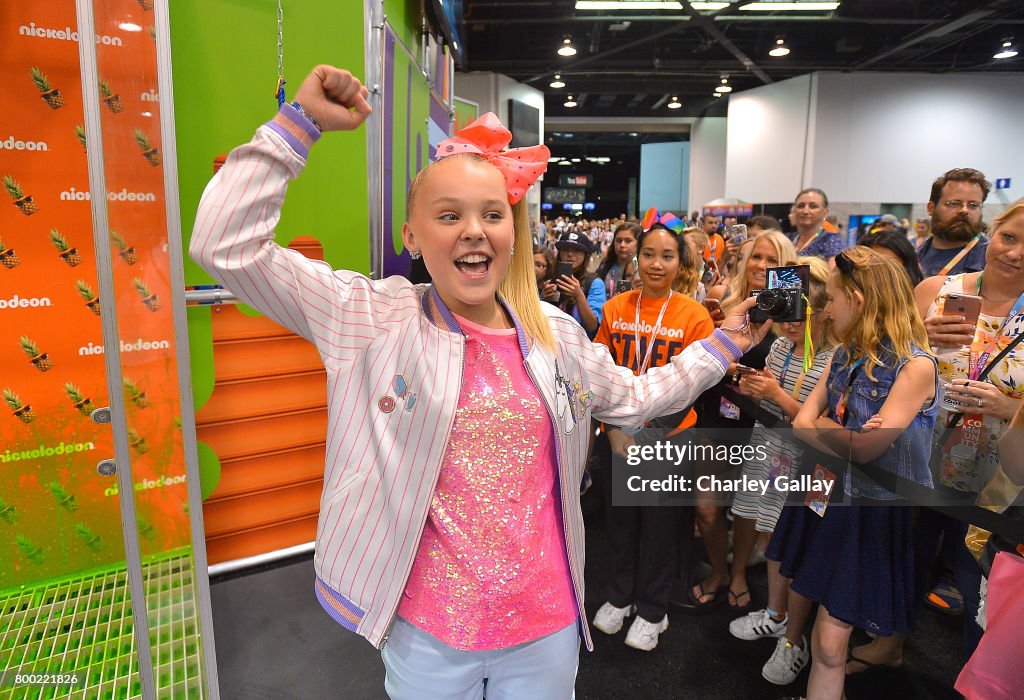 Social Influencer, Nickelodeon Star JoJo Siwa at the Nickelodeon Booth at VidCon 2017