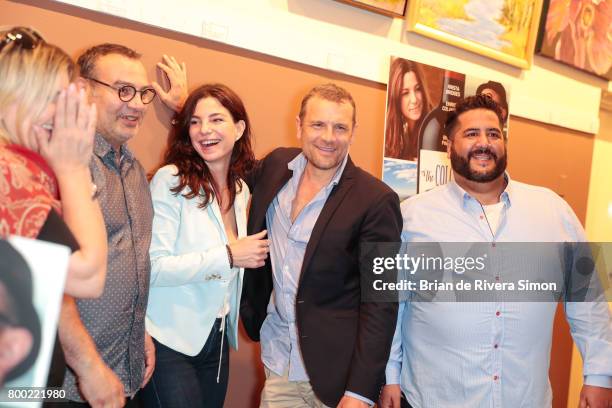 Actors Kristina Nicoll, Tony Nappo, Krista Bridges, David Cubitt and Frank DeLuca attend the Canadian Theatrical Release of "The Colossal Failure of...