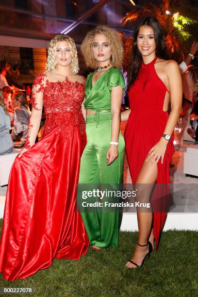 Luna Schweiger, Chiara Moon and Isabella Maria Ahrens attend the Raffaello Summer Day 2017 to celebrate the 27th anniversary of Raffaello on June 23,...