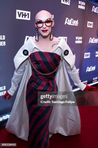 Sasha Velour attends "RuPaul's Drag Race" Season 9 Finale Viewing Party at Stage 48 on June 23, 2017 in New York City.