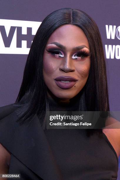 Shea Coulee attends "RuPaul's Drag Race" Season 9 Finale Viewing Party at Stage 48 on June 23, 2017 in New York City.