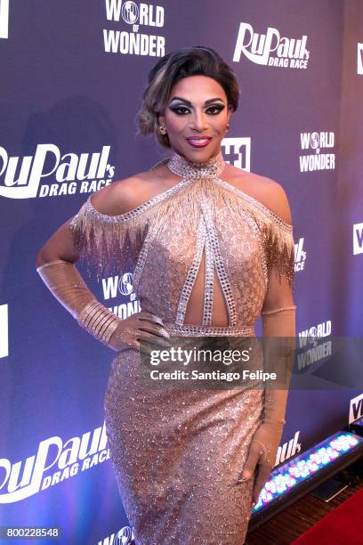 Shangela attends "RuPaul's Drag Race" Season 9 Finale Viewing Party at Stage 48 on June 23, 2017 in New York City.