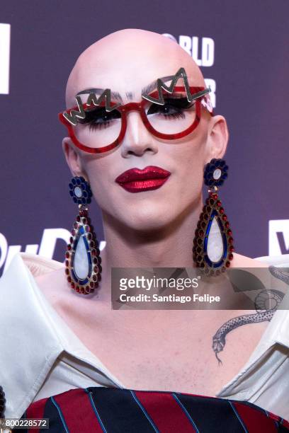 Sasha Velour attends "RuPaul's Drag Race" Season 9 Finale Viewing Party at Stage 48 on June 23, 2017 in New York City.