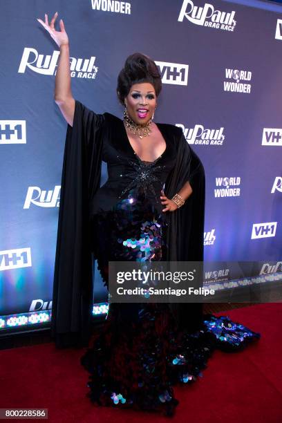 Peppermint attends "RuPaul's Drag Race" Season 9 Finale Viewing Party at Stage 48 on June 23, 2017 in New York City.