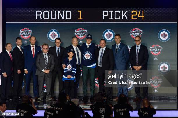 The Winnipeg Jets select right wing Kristian Vesalainen with the 24th pick in the first round of the 2017 NHL Draft on June 23 at the United Center...