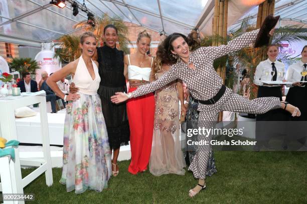 Kerstin Linnartz, Annabelle Mandeng, Esther Seibt, Xenia Seeberg, Fate Kastrati and Katrin Wrobel during the Raffaello Summer Day 2017 to celebrate...